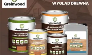 Produkty Greinwood: lakierobejca, impregnat i olej do drewna. Zapewniają trwałość i naturalny wygląd drewna. Idealny grunt do drzewa.